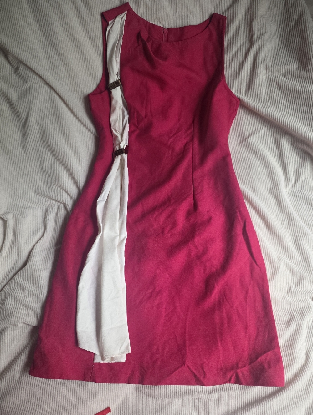 Creativity Sheath Dress Hot Pink Side Panel EU Sz 40 Nwot
